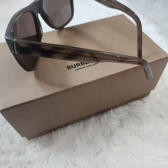 Burberry Black and Tan Check Sunglasses - Picture 3 of 9